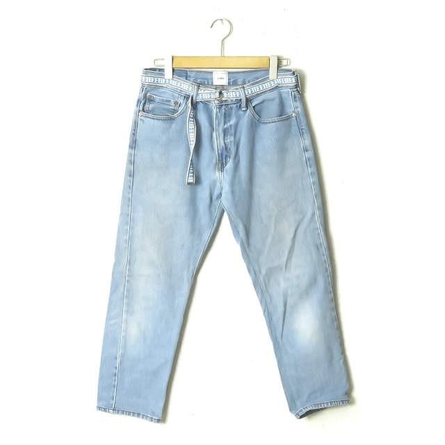 ウィッフル WIFFLE ベルト付き リメイクデニムパンツ 19-SWFFDS-001 L ブルー LEVI'S リーバイス ボトムス | 