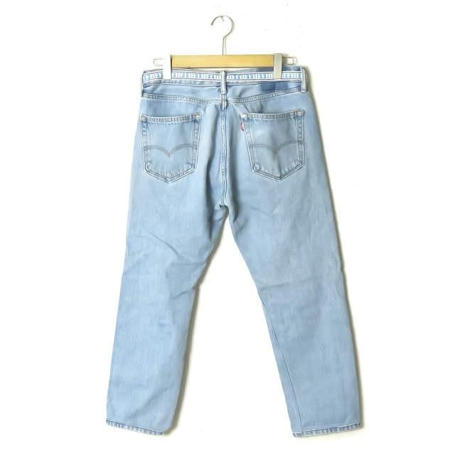 ウィッフル WIFFLE ベルト付き リメイクデニムパンツ 19-SWFFDS-001 L ブルー LEVI'S リーバイス ボトムス |  | 01
