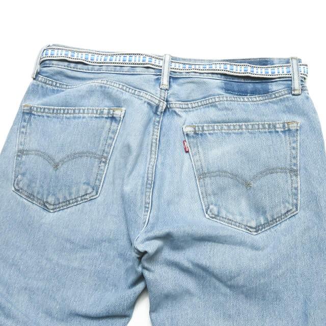 ウィッフル WIFFLE ベルト付き リメイクデニムパンツ 19-SWFFDS-001 L ブルー LEVI'S リーバイス ボトムス |  | 06