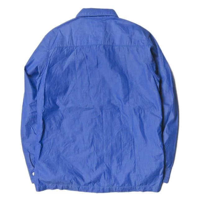 スリーピージョーンズ SLEEPY JONES コットンラインポケットパジャマシャツ  S ブルー 長袖  トップス |  | 01
