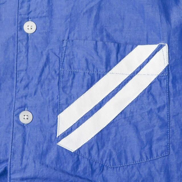 スリーピージョーンズ SLEEPY JONES コットンラインポケットパジャマシャツ  S ブルー 長袖  トップス |  | 03