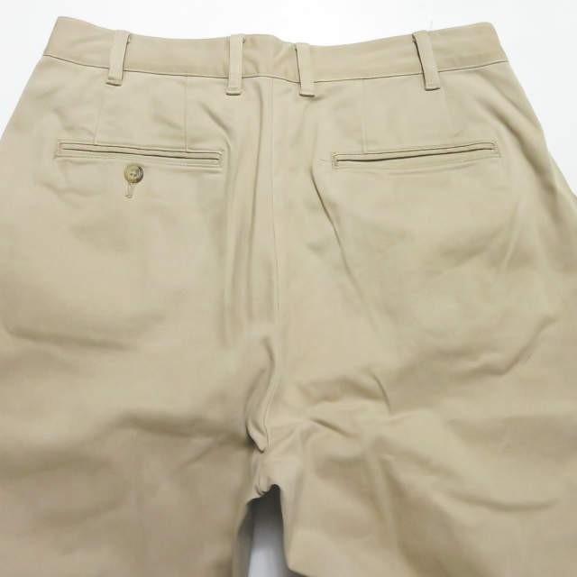 ビームスプラス BEAMS PLUS 日本製 2プリーツチノワイドアンクル
