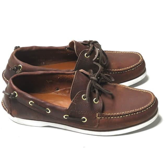 ランコート ビームスプラス RANCOURT x BEAMS PLUS 2EYE BOAT MOCCASINS ボートモカシン 5151-20 US7.5D(25.5cm) ブラウン 20周年記念 デッキシューズ |  | 03