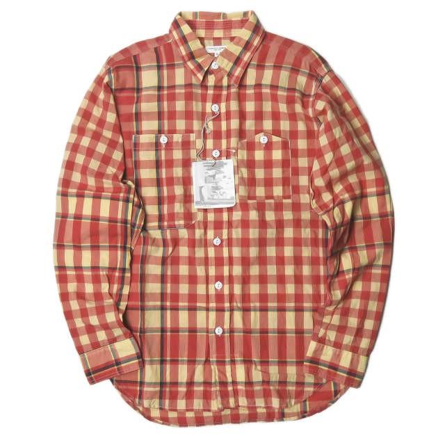 エンジニアードガーメンツ Engineered Garments 18ss アメリカ製 Work Shirt Big Plaid Madras ビッグマドラスチェックワークシャツ S オレンジ イエロー Mc Loopヤフーショッピング店 通販 Yahoo ショッピング