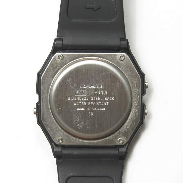 カシオ CASIO F-91W1JF デジタルウォッチ ブラック 腕時計 液晶 防水 ユニセックス |  | 01
