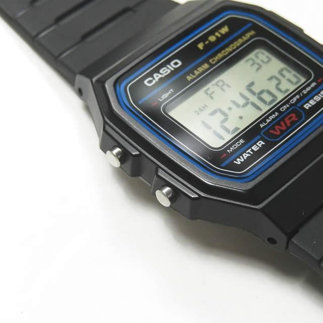 カシオ CASIO F-91W1JF デジタルウォッチ ブラック 腕時計 液晶 防水 ユニセックス |  | 03