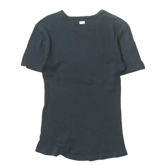 シーサー Schiesser コットンリブクルーネックTシャツ 4/S ネイビー 半袖 トップス |  | 01