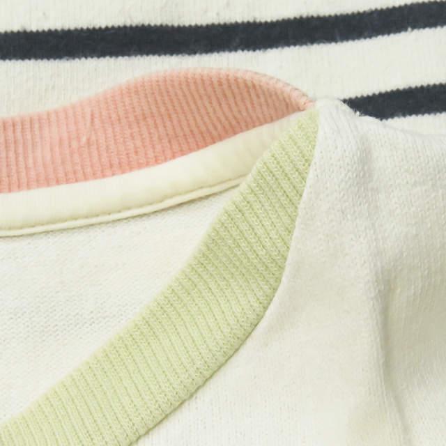 PHINGERIN フィンガリン 日本製 パネルボーダーボートネックTシャツ PD-111-T-021 S ホワイト 半袖 コットン トップス ☆☆mc57885 |  | 04