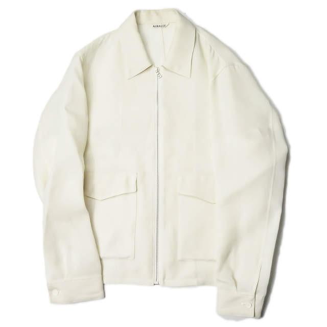 AURALEE オーラリー 19SS 日本製 SILK TRIPLE CLOTH ZIP BLOUSON