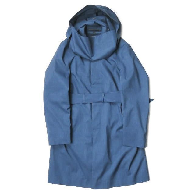 ノルウィージャンレイン Norwegian Rain SINGLE BREASTED ステンカラーフーデッドコート 426-152513 M ブルー ポーランド製 1st edition 0267/1060 アウター | 
