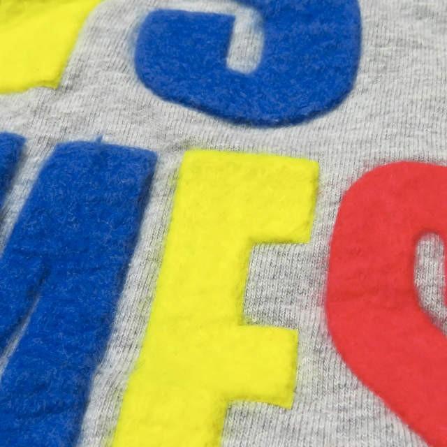 ミラコ miraco 日本製 LOVE IS THE MESSAGE S/S TEE フロッキロゴプリントTシャツ M グレー 半袖 トップス |  | 05