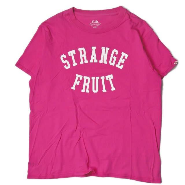 ヘッドポータープラス フルーツオブザルーム HEAD PORTER PLUS x FRUIT OF THE LOOM 16SS 別注 STRANGE FRUIT TEE ロゴプリントTシャツ L ピンク SIMPLE＆FINE | 