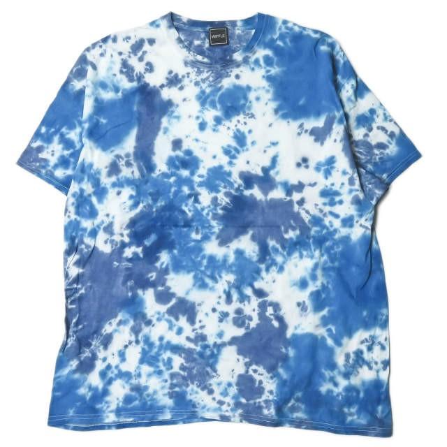 ウィッフル WIFFLE 19AW FAT TIEDYE TEE タイダイプリントクルーネックTシャツ 19071464780030 XL ブルー 半袖 コットン トップス | 