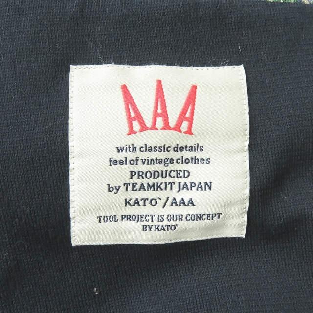 カトー トリプルエー ハイペリオン KATO' AAA x HYPERION 別注 日本製 コットンジャージー 3Bテーラードジャケット 44 ネイビー ブレザー 金ボタン 紺ブレ |  | 08