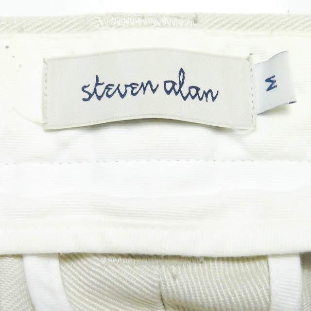 スティーブンアラン Steven Alan 17AW 日本製 CLRDRILL BAGGY ST ANKLE PANTS ドリルバギーストレートアンクルパンツ 8114-217-0283 M オフホワイト ツイル |  | 02