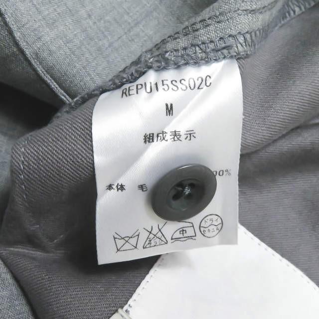 リパーパス RE-PURPOSE 日本製 サマーウール2タックワイドパンツ REPU15SS02C M グレー ハイウエスト スラックス バギー ボトムス |  | 10