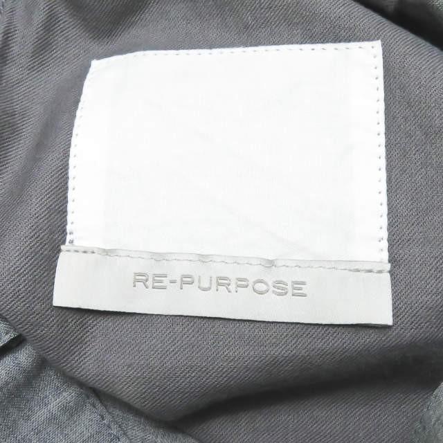 リパーパス RE-PURPOSE 日本製 サマーウール2タックワイドパンツ REPU15SS02C M グレー ハイウエスト スラックス バギー ボトムス |  | 02