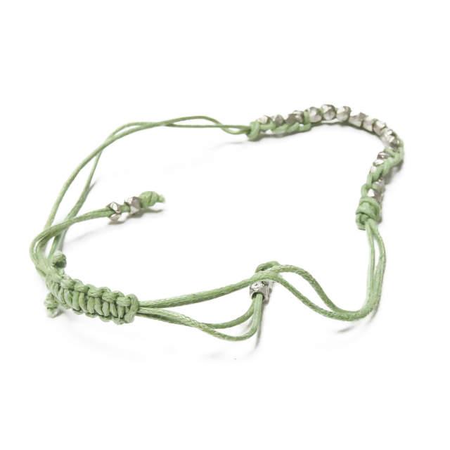 新品 shashi シャシ 1R NUGGET BRACELET カラーストーンブレスレット グリーン/シルバー ミサンガ ユニセックス アクセサリー ☆☆mc58330 |  | 01