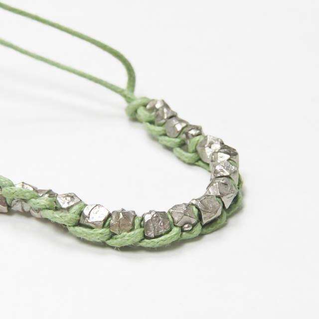 新品 shashi シャシ 1R NUGGET BRACELET カラーストーンブレスレット グリーン/シルバー ミサンガ ユニセックス アクセサリー ☆☆mc58330 |  | 02