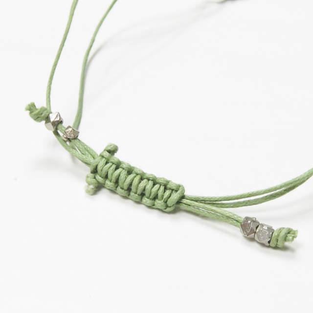 新品 shashi シャシ 1R NUGGET BRACELET カラーストーンブレスレット グリーン/シルバー ミサンガ ユニセックス アクセサリー ☆☆mc58330 |  | 03