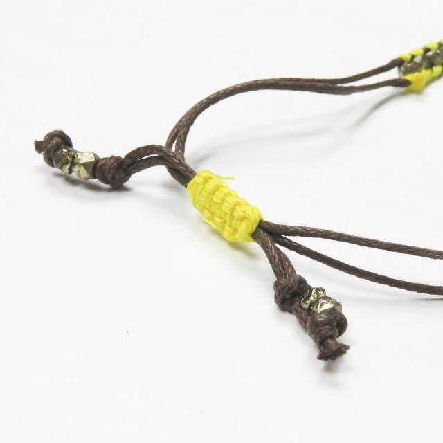 新品 shashi シャシ 1R NUGGET BRACELET カラーストーンブレスレット イエロー/ブラウン ミサンガ ユニセックス アクセサリー ☆☆mc58338 |  | 02