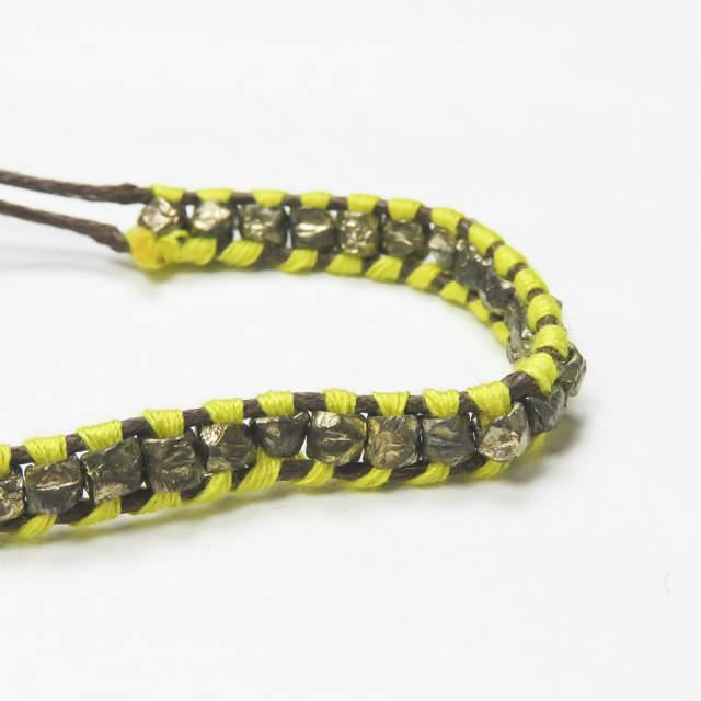 新品 shashi シャシ 1R NUGGET BRACELET カラーストーンブレスレット イエロー/ブラウン ミサンガ ユニセックス アクセサリー ☆☆mc58338 |  | 04