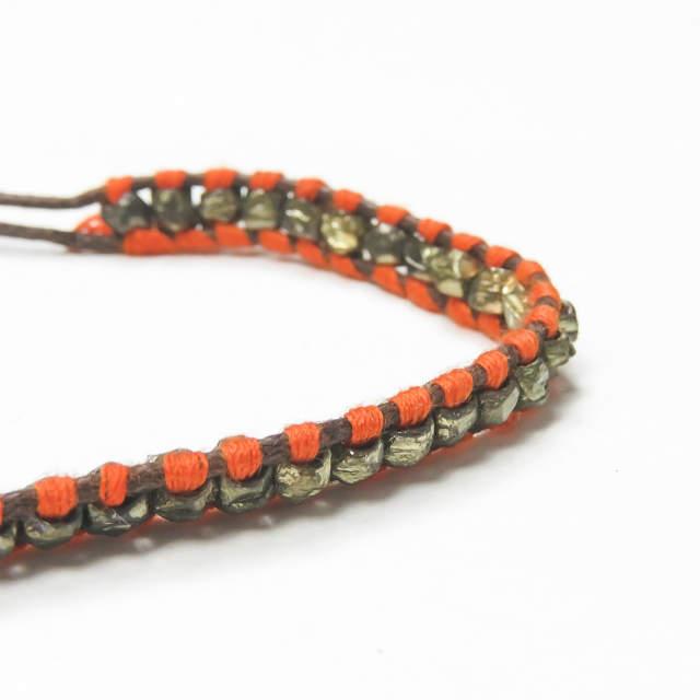 新品 shashi シャシ 1R NUGGET BRACELET カラーストーンブレスレット オレンジ/ブラウン ミサンガ ユニセックス アクセサリー ☆☆mc58339 |  | 04