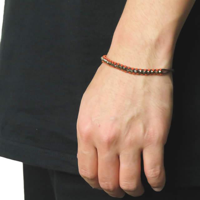 新品 shashi シャシ 1R NUGGET BRACELET カラーストーンブレスレット オレンジ/ブラウン ミサンガ ユニセックス アクセサリー ☆☆mc58339 |  | 05