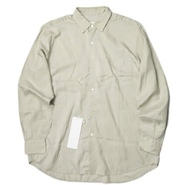 コモリ COMOLI 18SS 日本製 シルクストライプコモリシャツ M01-02003 1  