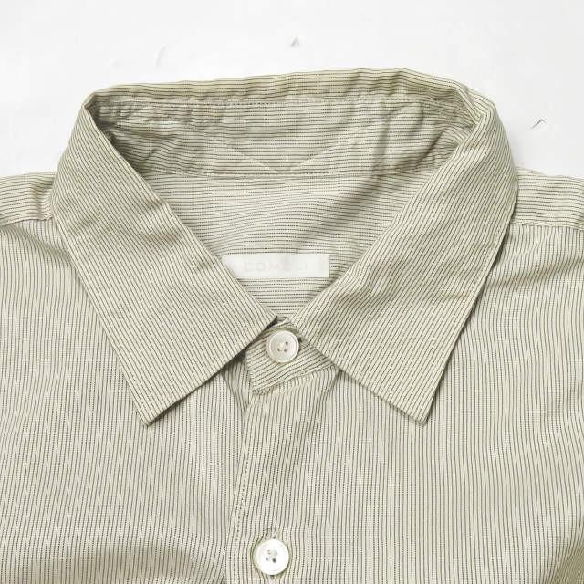 コモリ COMOLI 18SS 日本製 シルクストライプコモリシャツ M01-02003 1  