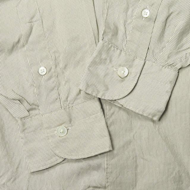 コモリ COMOLI 18SS 日本製 シルクストライプコモリシャツ M01-02003 1  