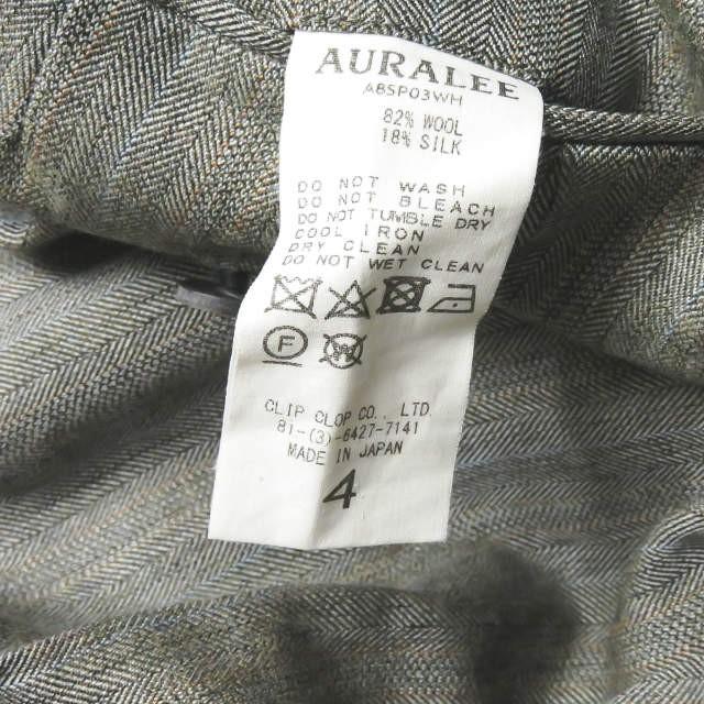 オーラリー AURALEE 18SS 日本製 WOOL SILK HERRINGBONE WIDE オーラリー AURALEE 18SS 日本製 WOOL SILK HERRINGBONE WIDE