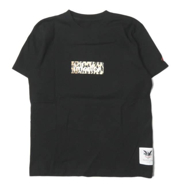 マークマクナイリー MARK MCNAIRY 日本製 inferior Box Logo T-Shirt ボックスロゴプリントクルーネックTシャツ MMW-13CT0011 M ブラック 半袖 | 