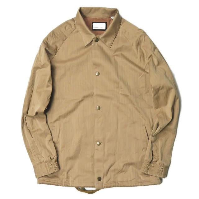 コロニークロージング COLONY CLOTHING 18SS 日本製 コットンヘリンボーンコーチジャケット CC18-JK02 44 ベージュ ラグラン ブルゾン アウター | 