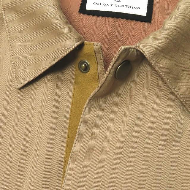 コロニークロージング COLONY CLOTHING 18SS 日本製 コットンヘリンボーンコーチジャケット CC18-JK02 44 ベージュ ラグラン ブルゾン アウター |  | 04