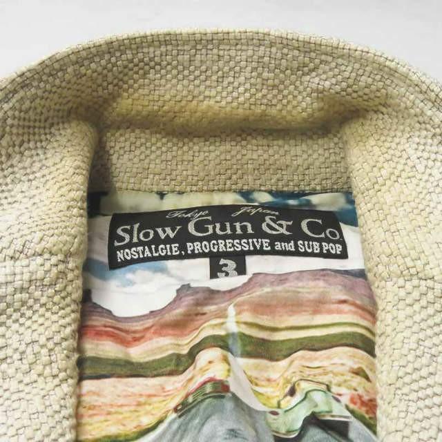 スロウガン slowgun 日本製 コットンポリエステル2Bテーラードジャケット 3 オフホワイト アウター |  | 03