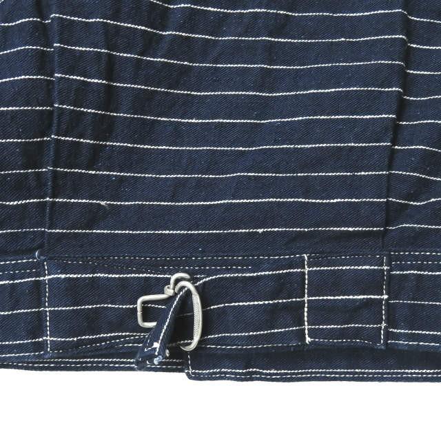 ヘラーズカフェ Heller's cafe 17AW 日本製 BEAMSオーダー会限定 インディゴストライプノンパレイルジャケット 38 インディゴ Gジャン デニム |  | 07