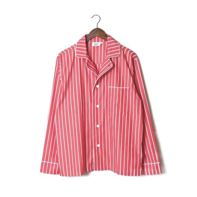 スリーピージョーンズ SLEEPY JONES 19SS ローウェルパジャマ 11-17-0094-477 M レッド ストライプ シャツ イージーパンツ セット |  | 01