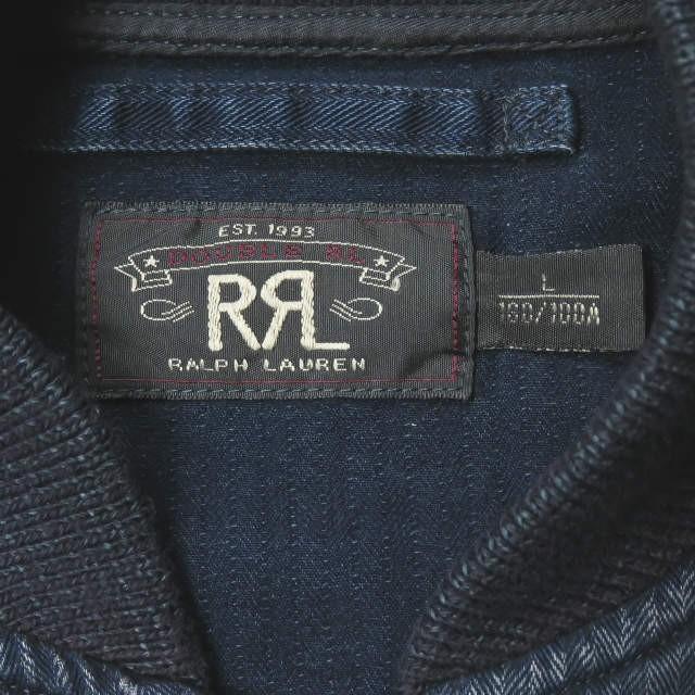 ダブルアールエル RRL Indigo Cotton Bomber Jacket インディゴ