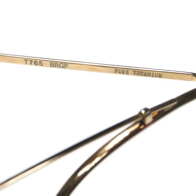 掌 tana-gokoro たなごころ T765 BRGP ラウンド眼鏡 ゴールド