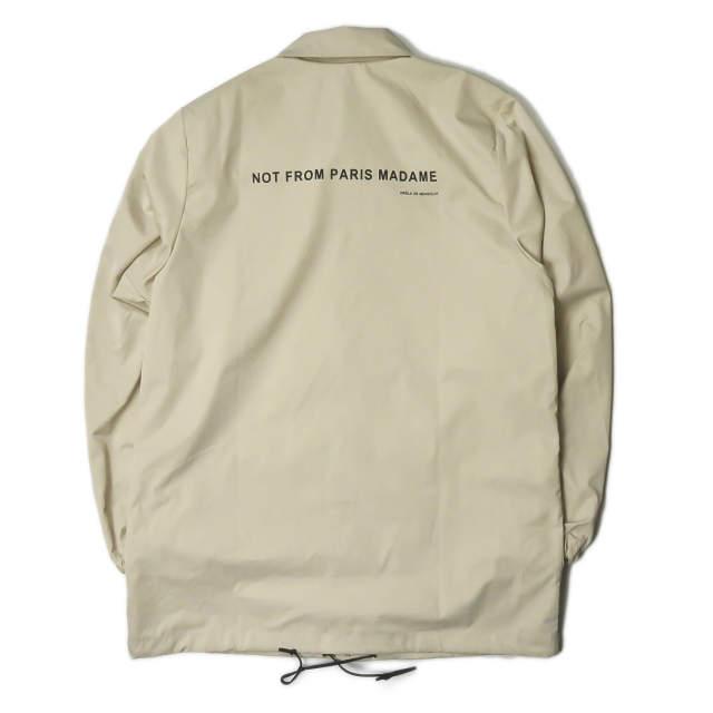 DROLE DE MONSIEUR ドロールドムッシュ NFPM JACKET ロゴプリントコーチジャケット S ベージュ ナイロン ブルゾン アウター ☆☆mc59267 |  | 01
