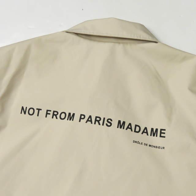 DROLE DE MONSIEUR ドロールドムッシュ NFPM JACKET ロゴプリントコーチジャケット S ベージュ ナイロン ブルゾン アウター ☆☆mc59267 |  | 05