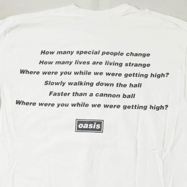 oasis オアシス　アダムエロペ　Tシャツ　シャンペン・スーパーノヴァ アダムエロペ ADAM ET ROPE 19SS oasis SONG LYRICS T-shirt
