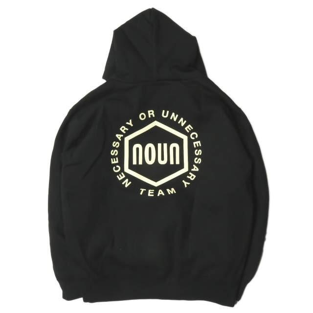 ネセサリーオアアンネセサリー Necessary or unnecessary 18AW 日本製 SWEAT TEAM NOUN ロゴプリントスウェットプルオーバーパーカー 4 ブラック 長袖 トップス |  | 01