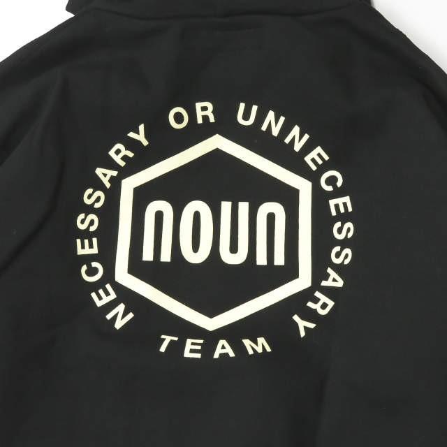 ネセサリーオアアンネセサリー Necessary or unnecessary 18AW 日本製 SWEAT TEAM NOUN ロゴプリントスウェットプルオーバーパーカー 4 ブラック 長袖 トップス |  | 07