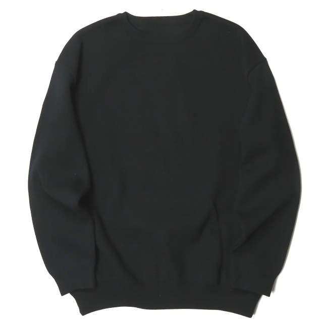 クレプスキュール crepuscule 18AW 日本製 MILANORIB CREWNECK P/O