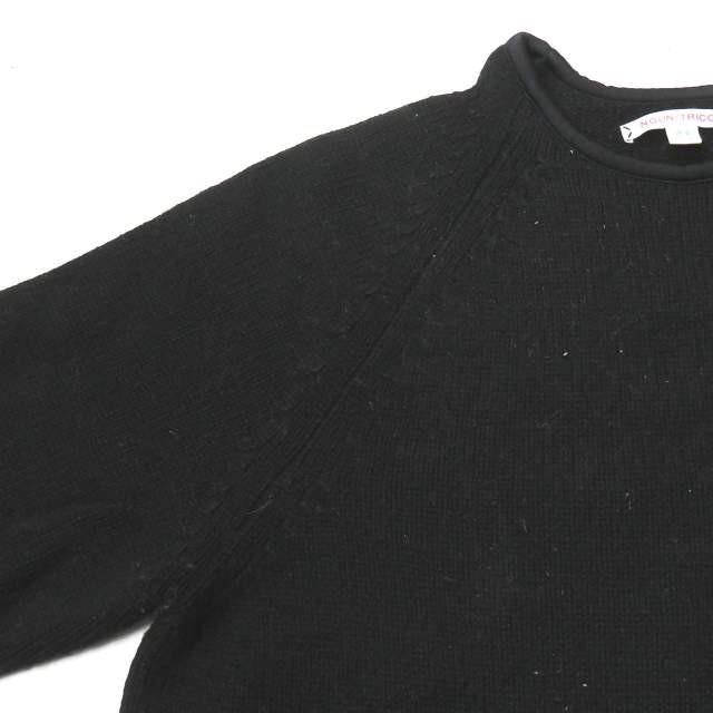 ネセサリーオアアンネセサリー Necessary or unnecessary VOLCANO ボルケーノ クルーネックニット 90011109 M ブラック セーター ウール トップス |  | 04