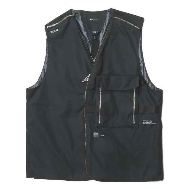 PORTVEL ポートヴェル 19SS 日本製 VEST ETA PROOF エタプルーフ タクティカルベスト PV191-V01 2 ブラック ジレ  STOTZ トップス :mc59845:LOOPヤフーショッピング店 - 通販 - Yahoo!ショッピング