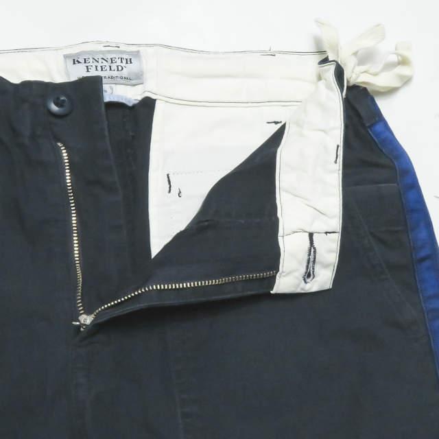 KENNETH FIELD ケネスフィールド CEREMONY TROUSER COTTON RIPSTOP セレモニートラウザーパンツ S ネイビー 側章 サイドライン ☆☆mc59857 |  | 03