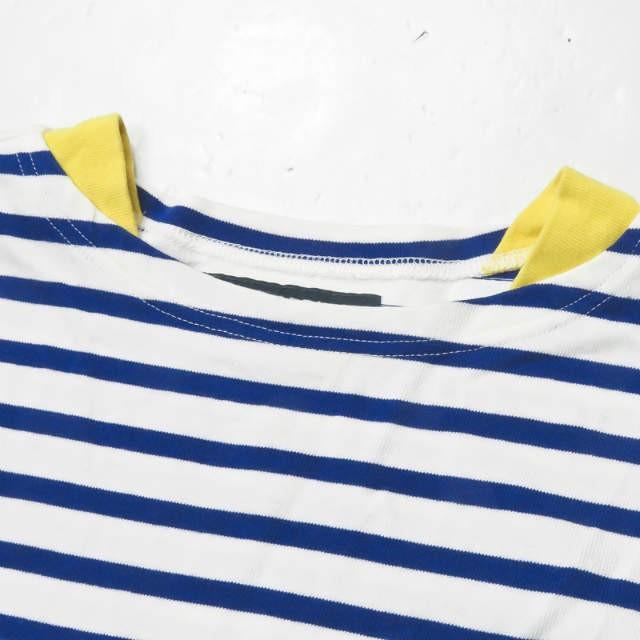 フィンガリン PHINGERIN 日本製 ボーダーボートネックカットソー PD-151-WCS-032 S ホワイト/ブルー 半袖 Tシャツ ポケット トップス |  | 03